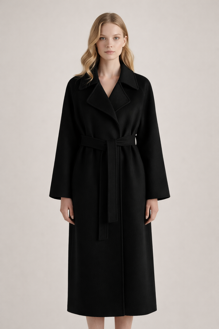 Celeste™ | Elegant Belted Long Coat