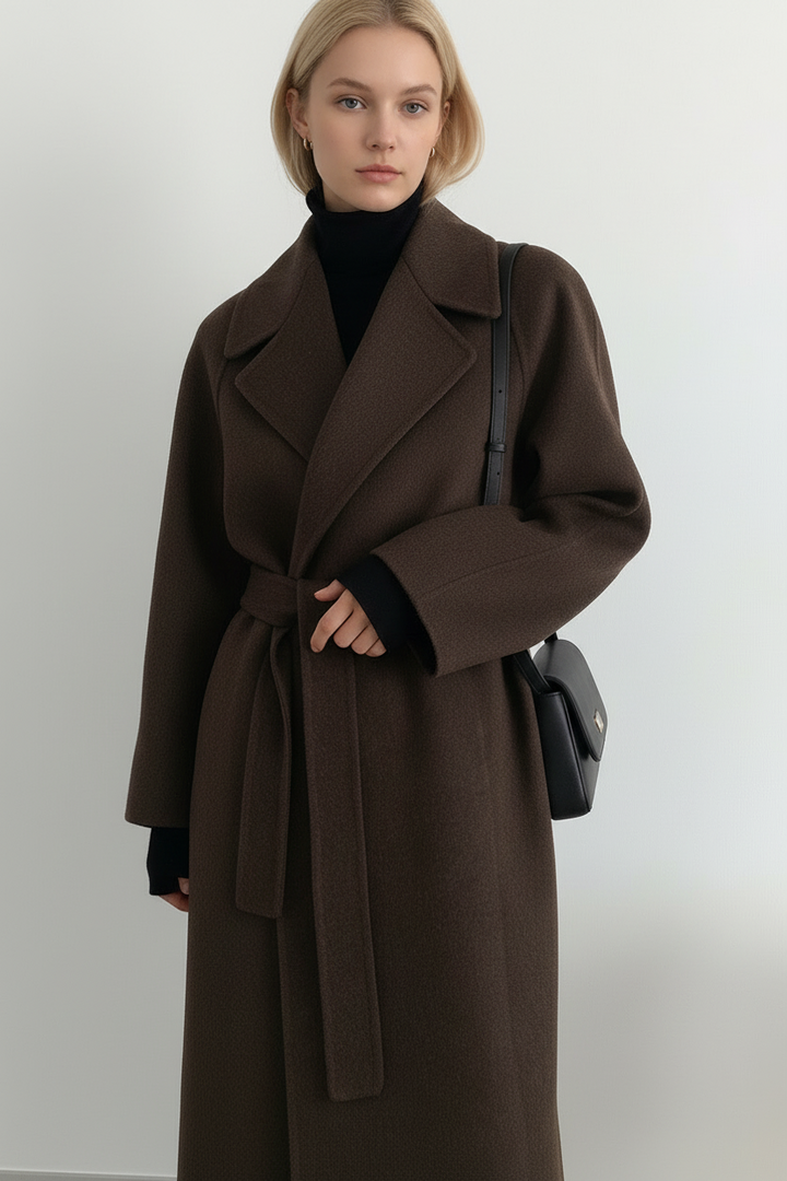 Celeste™ | Elegant Belted Long Coat