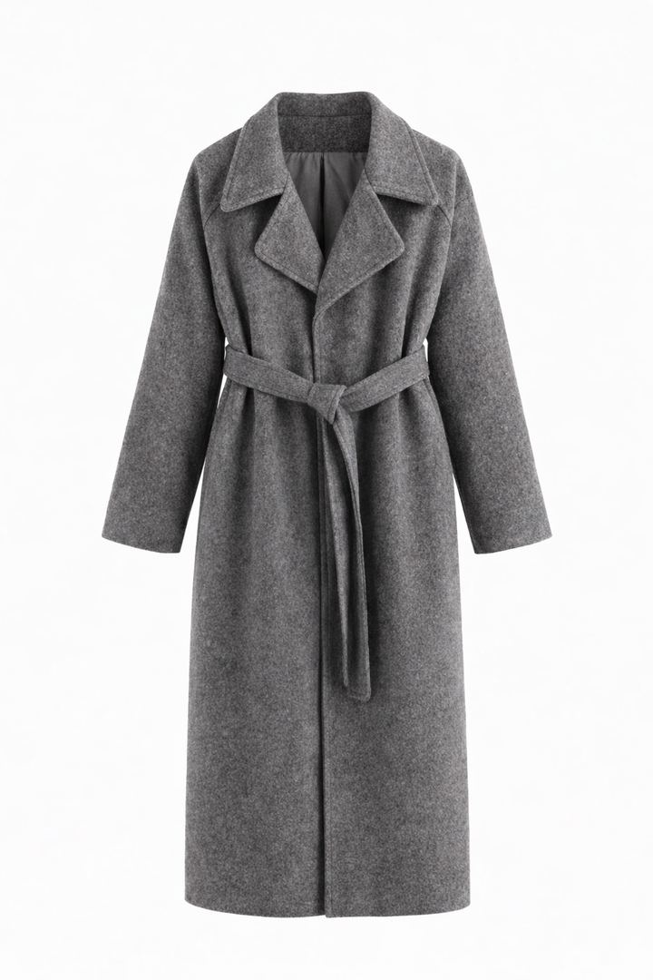 Celeste™ | Elegant Belted Long Coat