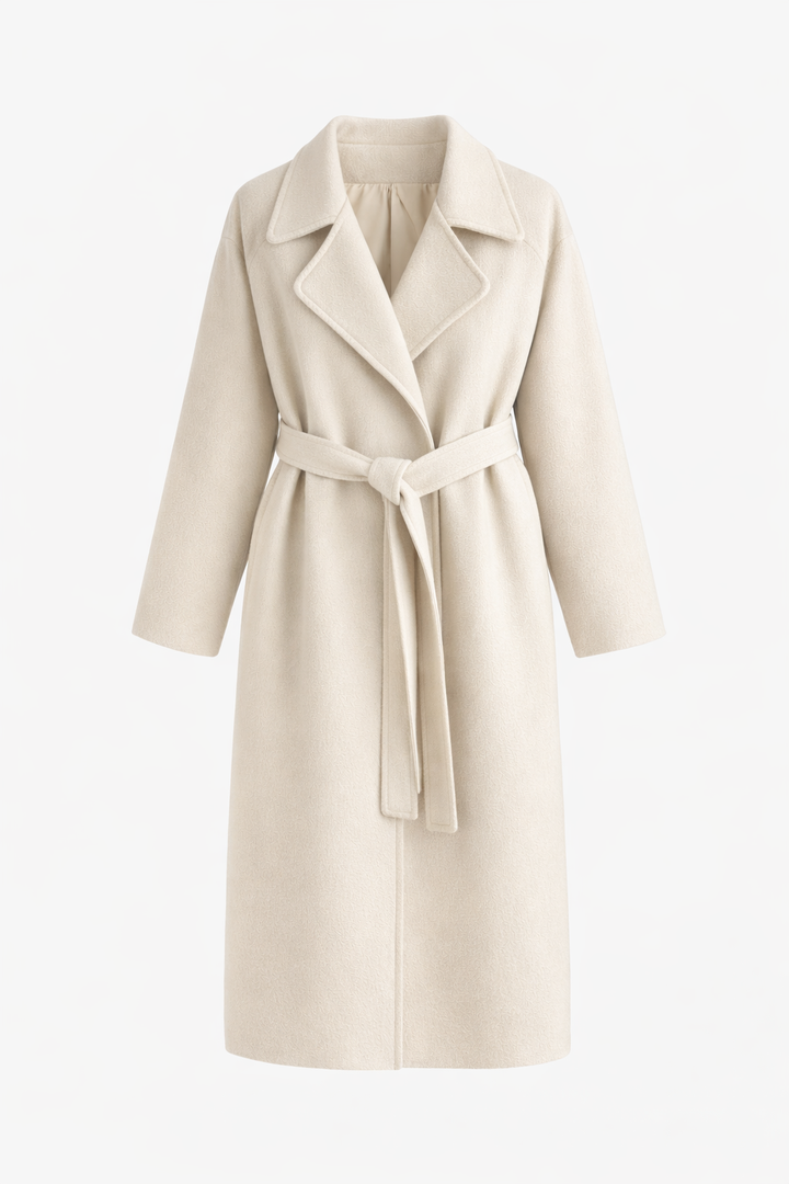 Celeste™ | Elegant Belted Long Coat